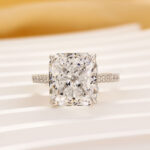 S925 Maxine Timeless 6.0Ct/12.0Ct Radiant Cut Engagement Ring In Sterling Silver - Image 10