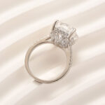 S925 Maxine Timeless 6.0Ct/12.0Ct Radiant Cut Engagement Ring In Sterling Silver - Image 12