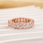 S925 Elegant Radiant Cut Women's Wedding Band In Sterling Silver - Image 12