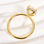 S925 Maxine Moissanite Solitaire 2.0~4.0 Carat Round Cut Engagement Ring - Image 12