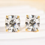 S925 2.0Ct*2 Classic Crushed Ice Cushion Cut Women's Stud Earrings In Sterling Silver - Image 18