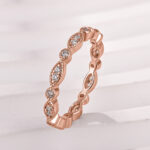 S925 Moissanite 0.3Ct White Gold Pavé Eternity Wedding Ring - Image 13