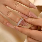 S925 Elegant Radiant Cut Women's Wedding Band In Sterling Silver - Image 10