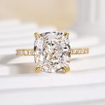 S925 Exclusive Cushion Cut Women's Engagement Ring In Sterling Silver - Image 9