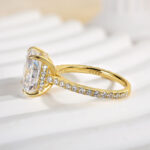 S925 Exclusive Cushion Cut Women's Engagement Ring In Sterling Silver - Image 10