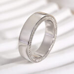 S925 Maxine Classic Men's Wide Wedding Band - Image 6
