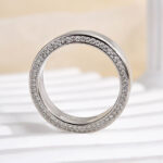 S925 Maxine Classic Men's Wide Wedding Band - Image 5