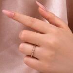 S925 Moissanite 0.3Ct White Gold Pavé Eternity Wedding Ring - Image 15