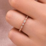 S925 Moissanite 0.3Ct White Gold Pavé Eternity Wedding Ring - Image 12