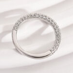 S925 Maxine Classic Round Cut Women's Wedding Band - Image 6