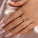S925 Maxine Moissanite 2.0 Ct~2.5 Ct Cushion Cut Engagement Ring - Image 15