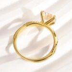 S925 Maxine Twist 2.0 Carat Round Cut Engagement Ring For Her In Sterling Silver - Image 4