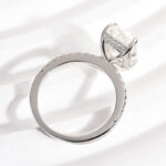 S925 Maxine Moissanite 3.5 Carat Emerald Cut Engagement Ring - Image 4