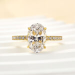 S925 Maxine Attractive 2.5 Carat Oval Cut Engagement Ring in Sterling Silver - Image 9