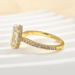 S925 Maxine Attractive 2.5 Carat Oval Cut Engagement Ring in Sterling Silver - Image 10