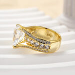 S925 Unique 3 Prong 3.0Ct Pear Cut Engagement Ring - Image 8