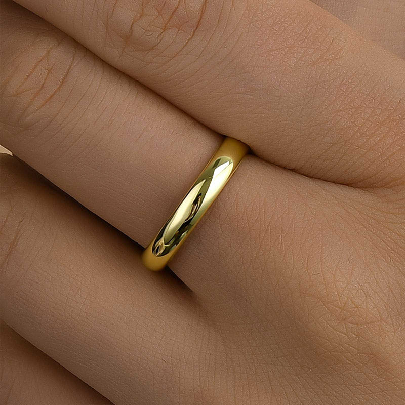 DSC-2218-1 S925 Maxine Classic Wedding Band For Women In Sterling Silver - Image 1