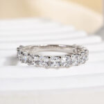 S925 Maxine Gorgeous Radiant Cut Women's Wedding Band