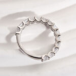 S925 Maxine Gorgeous Radiant Cut Women's Wedding Band - Image 5
