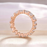 S925 Unique Cushion & Radiant Cut Women's Wedding Band In Sterling Silver - Image 11