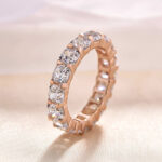S925 Unique Cushion & Radiant Cut Women's Wedding Band In Sterling Silver - Image 12