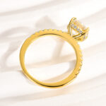 S925 Maxine Moissanite 2.0 Ct~2.5 Ct Cushion Cut Engagement Ring - Image 14