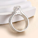 S925 Unique 3 Prong 3.0Ct Pear Cut Engagement Ring - Image 5