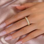 S925 Maxine Moissanite 2.5 Ct Round Cut Full Wedding Band for Women - Image 7