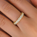 S925 Maxine Moissanite 2.5 Ct Round Cut Full Wedding Band for Women - Image 6
