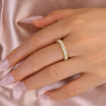 S925 Maxine Moissanite 2.5 Ct Round Cut Full Wedding Band for Women - Image 8