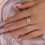S925 Maxine Moissanite 2.0 Ct~2.5 Ct Cushion Cut Engagement Ring - Image 11