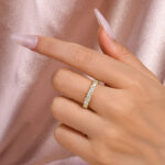 S925 Maxine Moissanite 2.5 Ct Round Cut Full Wedding Band for Women - Image 9