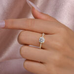 S925 Maxine Moissanite 2.0 Ct~2.5 Ct Cushion Cut Engagement Ring - Image 10