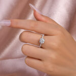 S925 Maxine Moissanite 2.0 Ct~2.5 Ct Cushion Cut Engagement Ring - Image 3