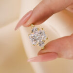 S925 Luxurious Radiant Cut & Heart Cut Three Stone Engagement Ring In Sterling Silver - Image 6