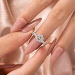S925 Moissanite 2.0 Ct 6 Prong Round Cut White Gold Engagement Ring - Image 2
