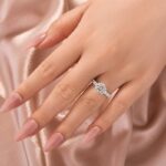 S925 Moissanite 2.0 Ct 6 Prong Round Cut White Gold Engagement Ring - Image 3