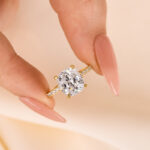 S925 3.0 Carat Cushion Cut White Sapphire Women's Engagement Ring In Sterling Silver - Image 7