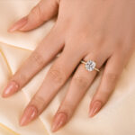 S925 3.0 Carat Cushion Cut White Sapphire Women's Engagement Ring In Sterling Silver - Image 8