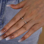 S925 Unique Yellow Gold Open Wedding Band In Sterling Silver - Image 8