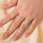S925 3.0 Carat Cushion Cut White Sapphire Women's Engagement Ring In Sterling Silver - Image 11