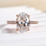 S925 Classic Oval Cut Simulated Diamond Engagement Ring In Sterling Silver - Image 14