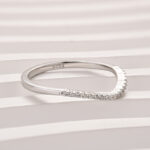 S925 Unique Pave Wedding Band - Image 10