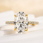 S925 Maxine Moissanite 2.0 Ct~5.5 Ct Oval Cut Engagement Ring In Sterling Silver - Image 11