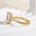 S925 Bright Crushed Ice Cushion Cut Engagement Ring For Women In Sterling Silver - Image 6