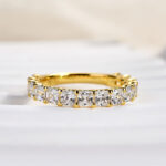 S925 Maxine Gorgeous Radiant Cut Women's Wedding Band - Image 7