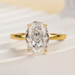 S925 Luxury 4.0Ct Wide Band Oval Cut Engagement Ring - Image 10