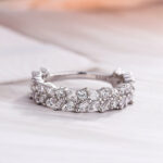 S925 Elegant Anniversary Sona Simulated Diamond Wedding Band In Sterling Silver - Image 4