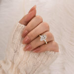 S925 4.0Ct Pear Cut Vintage Engagement Ring Travel Ring In Sterling Silver - Image 2