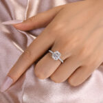 S925 Maxine Moissanite 3.0 Ct Cushion Cut Engagement Ring For Women - Image 3